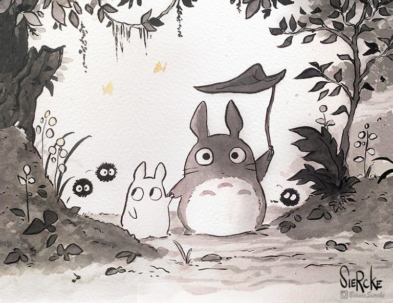 Bianca Siercke Inktober Totoro